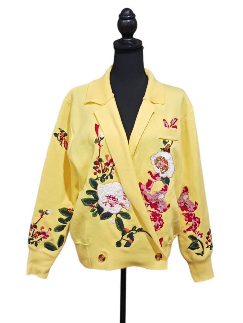 Stylewe Embroided Bohemian Cardigan Sweater Blazer Academia - Picture 2 of 12